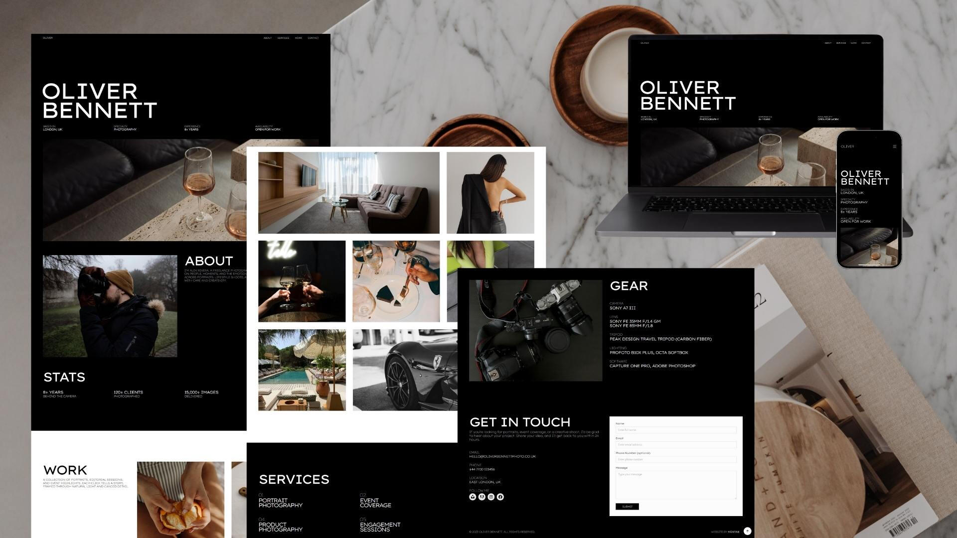 Aesthetic and minimal websites