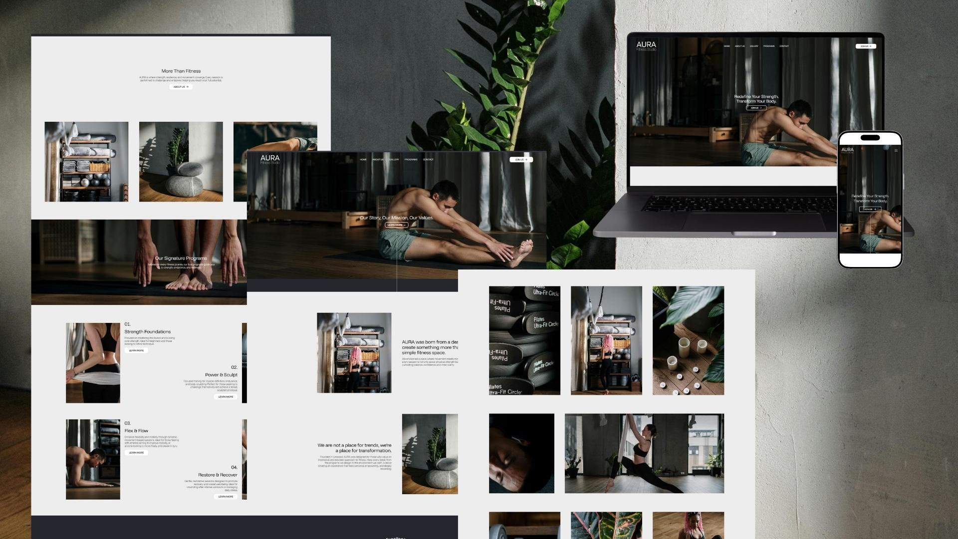 Aesthetic and minimal websites