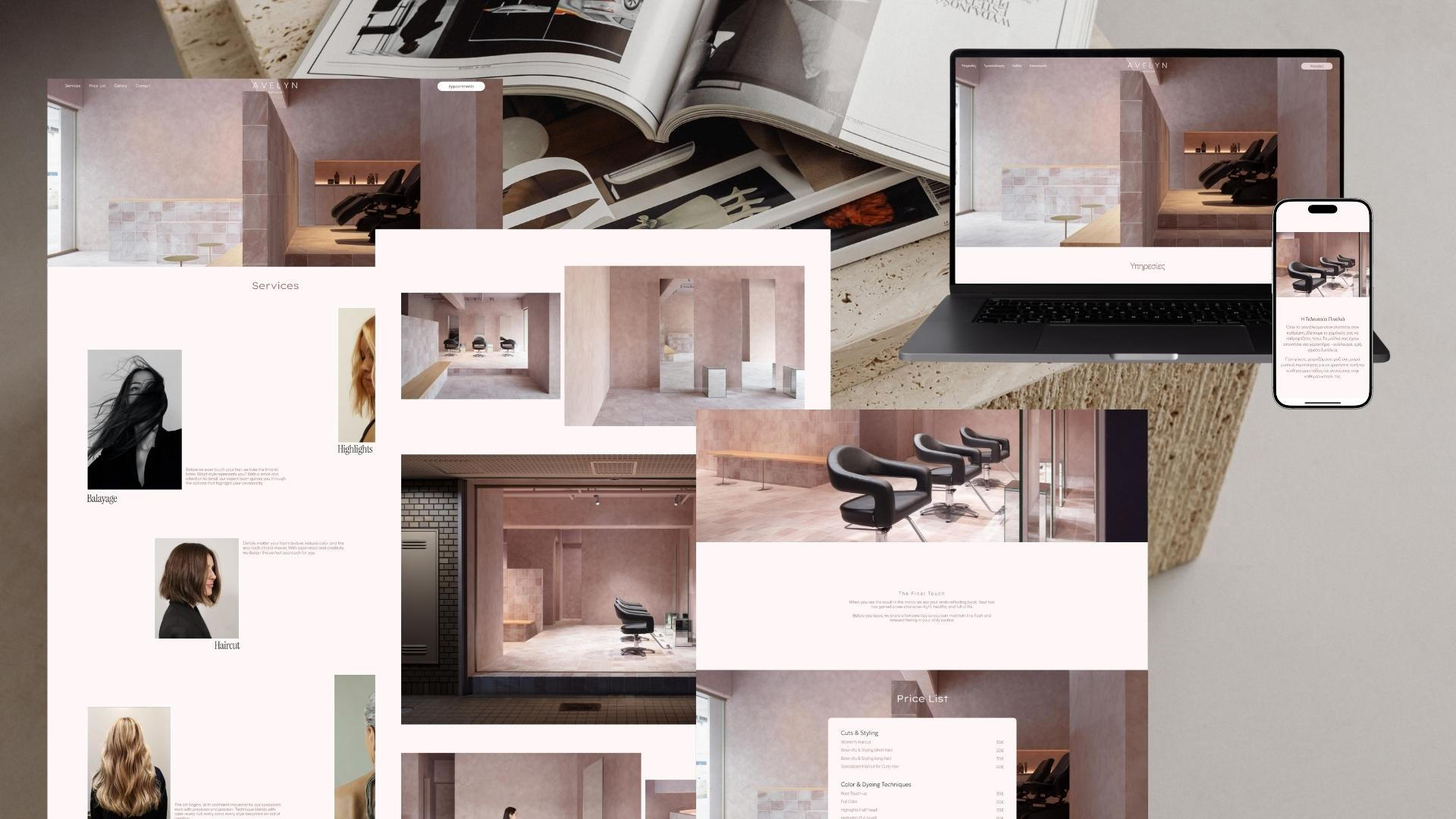 Aesthetic and minimal websites