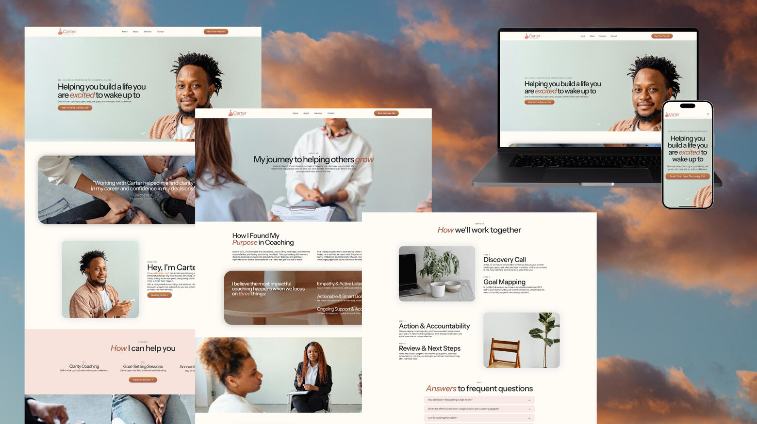 Carrd templates for a business