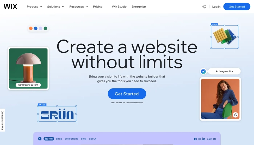 Comparison between Carrd and Wix website builders for simple business websites