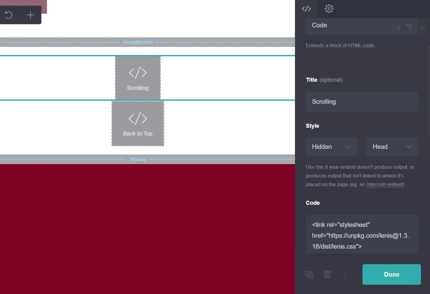 How to use Embed code on Carrd